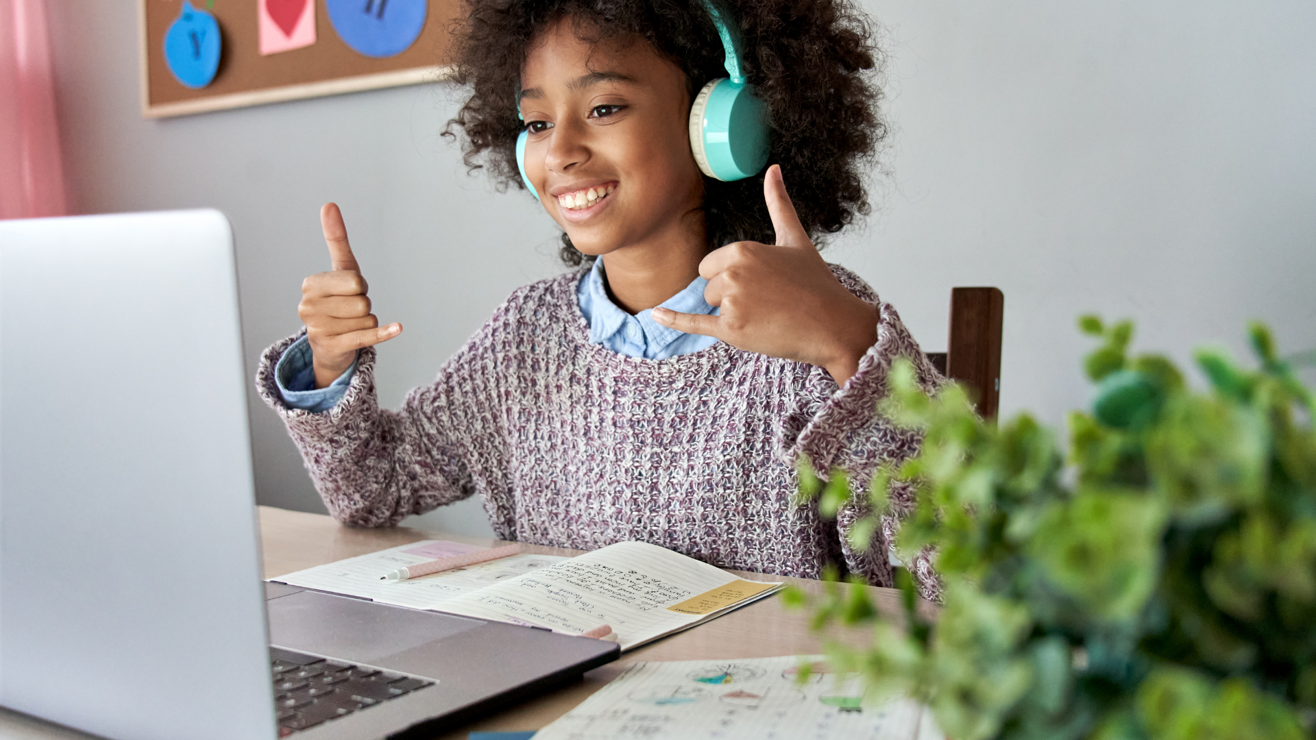 girl at computer